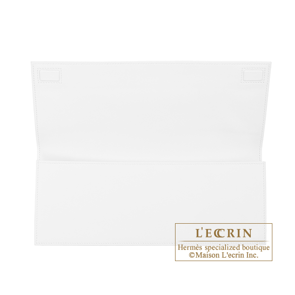 Hermes　Pochette Birkin Shadow　New white　Swift leather