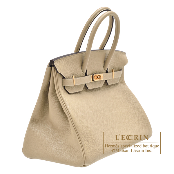 New Auth Hermes Lindy 26 Trench Clemence Gold Hardware Handbag