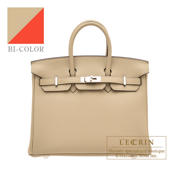 Hermes Birkin bag 25 Blue saphir Novillo leather Silver hardware