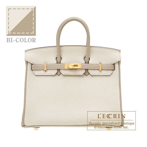 HERMES Epsom Birkin Sellier 25 Craie 1251792