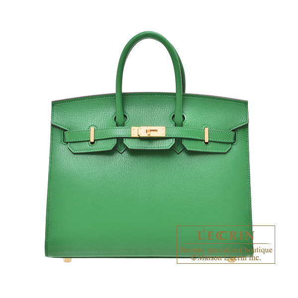 Hermes　Birkin Sellier bag 25　Bambou　Chevre chamkila goatskin　Gold hardware