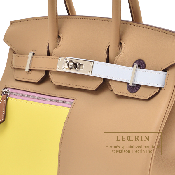 Hermès Birkin 30 Colormatic Chai, Lime, Blue Brume, Cassis Swift Leath