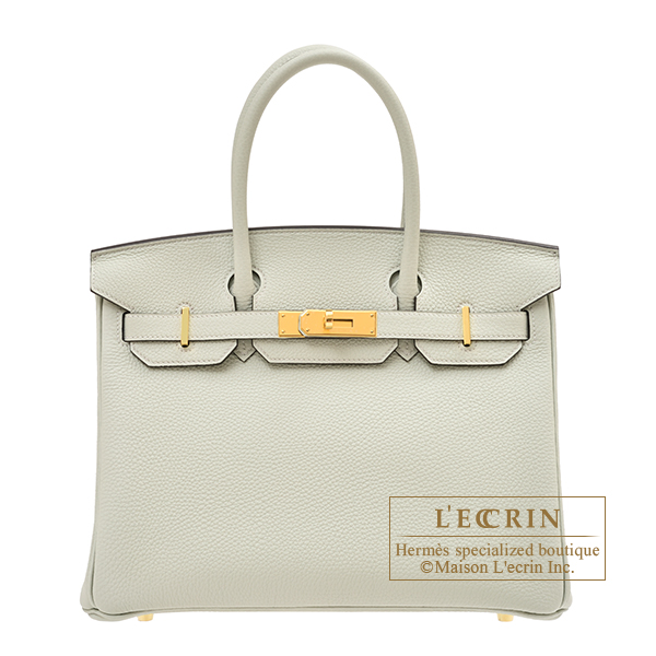 Hermes　Birkin bag 30　Gris neve　Togo leather　Gold hardware