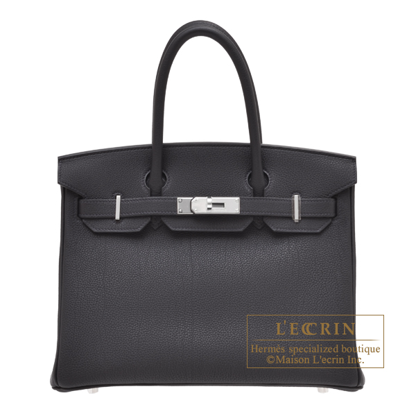 Hermes　Birkin bag 30　Caban　Togo leather　Silver hardware