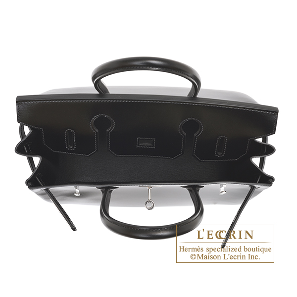 Hermes Birkin bag 30 Black Tadelakt leather Silver hardware Hermes Birkin bag 30 Black Tadelakt leather Silver hardware