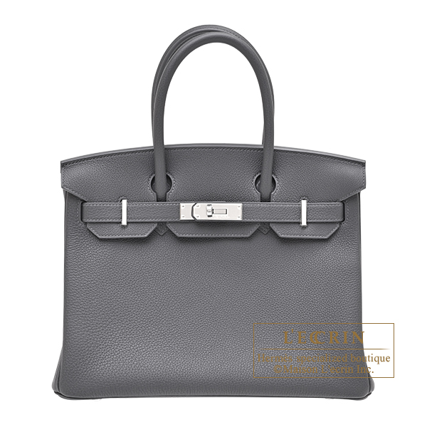 Hermes　Birkin bag 30　Ardoise　Togo leather　Silver hardware