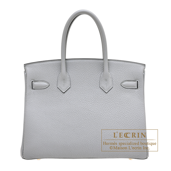 Hermes Birkin bag 30 Blue glacier Togo leather Gold hardware