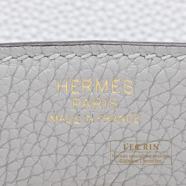 Hermes Birkin bag 30 Blue glacier Togo leather Gold hardware