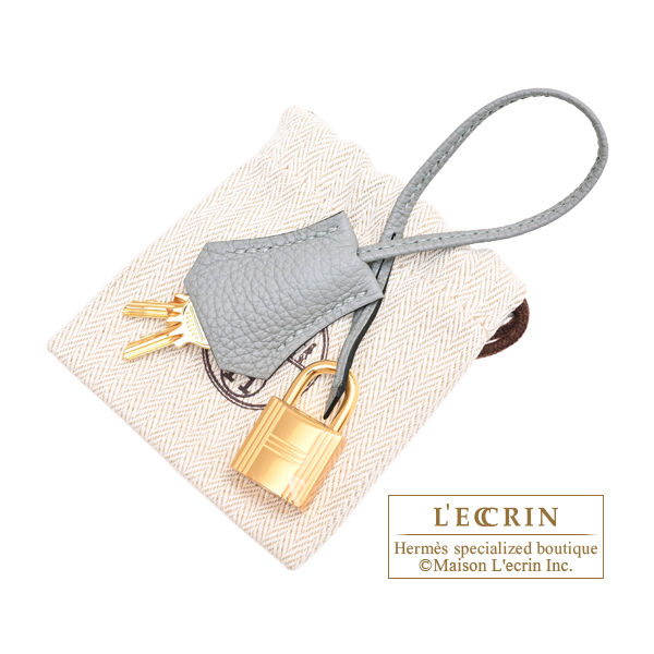 Hermes Birkin bag 30 Blue glacier Togo leather Gold hardware