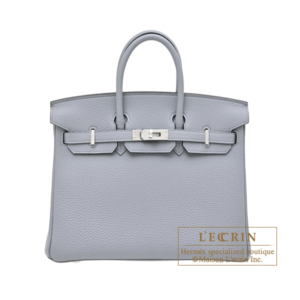 Hermes　Birkin bag 25　Gris pantin　Togo leather　Silver hardware