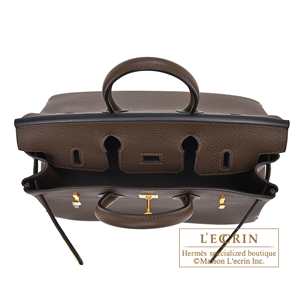 Hermes Birkin bag 25 Ecorce Togo leather Gold hardware