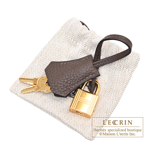 Hermes Birkin bag 25 Ecorce Togo leather Gold hardware