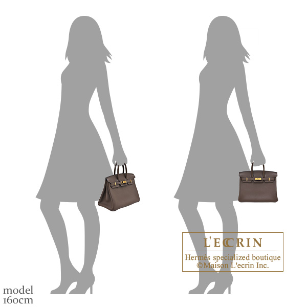 Hermes Birkin bag 25 Ecorce Togo leather Gold hardware