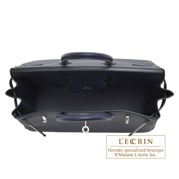 Hermes Birkin bag 25 Blue nuit Togo leather Silver hardware
