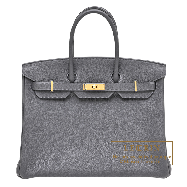 Hermes　Birkin bag 35　Ardoise　Togo leather　Gold hardware