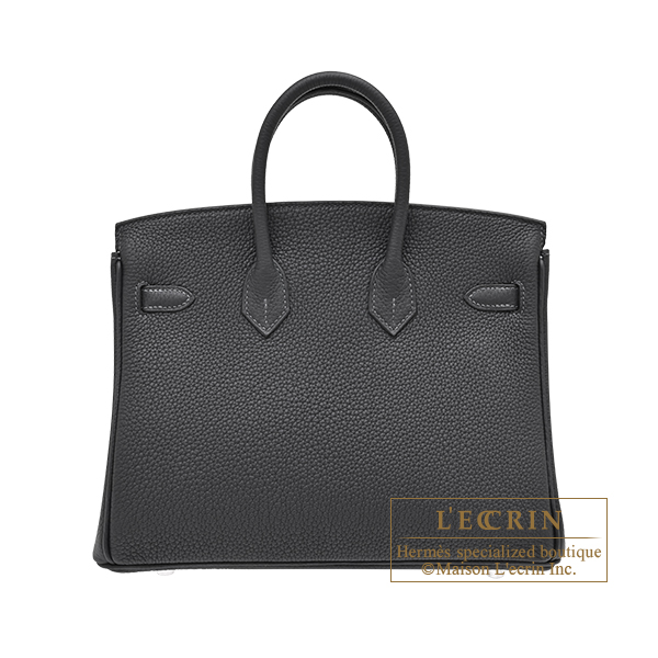Hermes Birkin Verso bag 25 Caban/ Celeste Togo leather Silver hardware