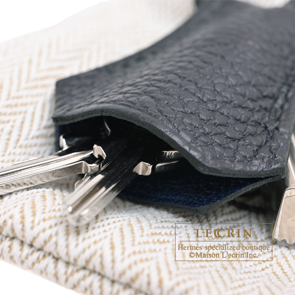 Hermes Birkin Verso bag 25 Blue indigo/Blue navy Togo leather Silver hardware