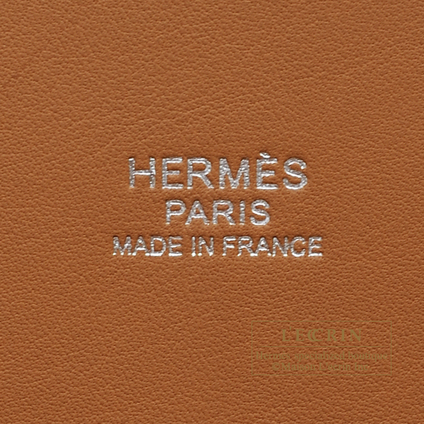 Hermes Bolide bag 31 Gold Clemence leather Silver hardware