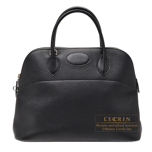 Hermes　Bolide bag 35　Black　Clemence leather　Silver hardware