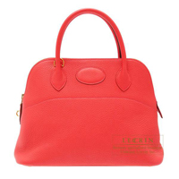 Hermes　Bolide bag 31　Bougainvilleir　Clemence leather　Gold hardware