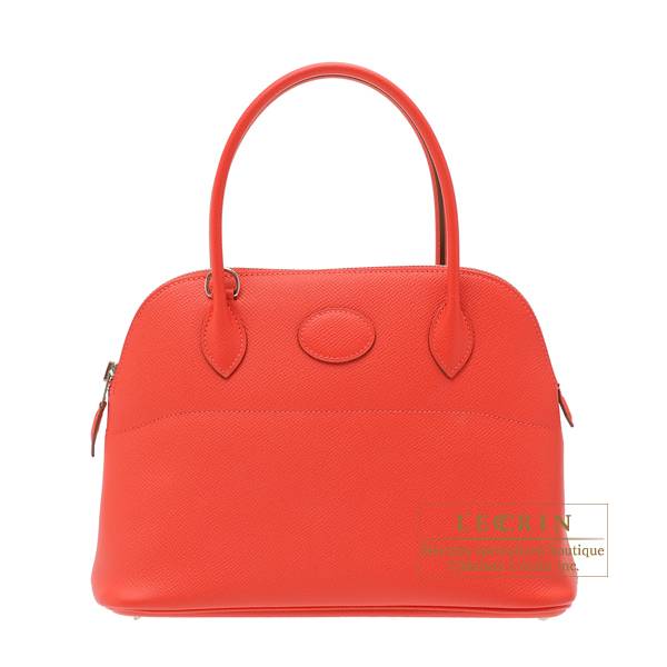 Hermes Bolide bag 27 Rose jaipur Epsom leather Silver hardware