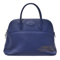 Hermes　Bolide bag 35　Blue saphir　Clemence leather　Gold hardware