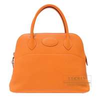 Hermes　Bolide bag 31　Orange　Clemence leather　Silver hardware