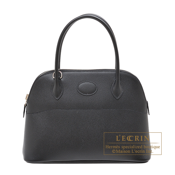 Hermes　Bolide bag 27　Black　Epsom leather　Silver hardware
