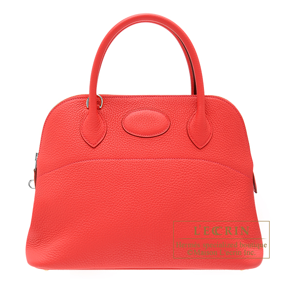 Hermes　Bolide bag 31　Bougainvilleir　Clemence leather　Silver hardware