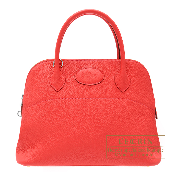 Hermes　Bolide bag 31　Bougainvilleir　Clemence leather　Silver hardware