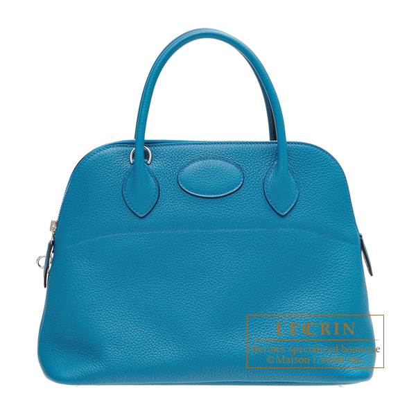 Hermes　Bolide bag 31　Blue izmir　Clemence leather　Silver hardware
