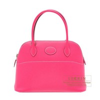 Hermes　Bolide bag 27　Rose tyrien　Epsom leather　Silver hardware