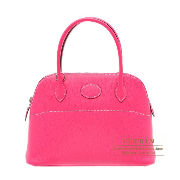 Hermes Rose Tyrien Epsom Leather Evelyne III GM Bag Hermes