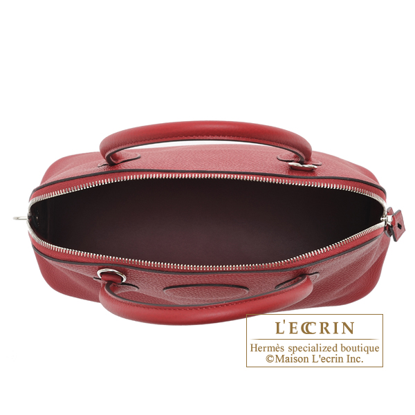 Hermes Bolide 31 Rouge Grenat Clemence PHW