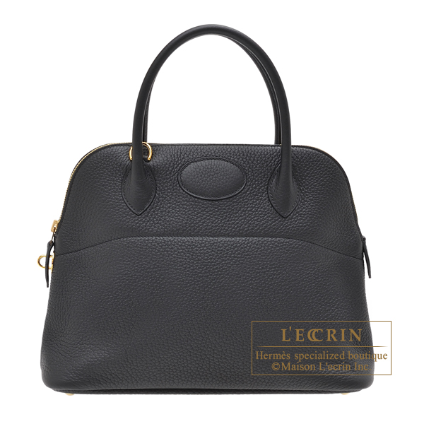 Hermes　Bolide bag 31　Black　Clemence leather　Gold hardware