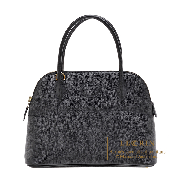 Hermes　Bolide bag 27　Black　Epsom leather　Gold hardware