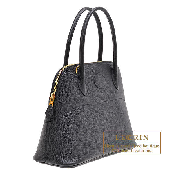 Hermes　Bolide bag 27　Black　Epsom leather　Gold hardware