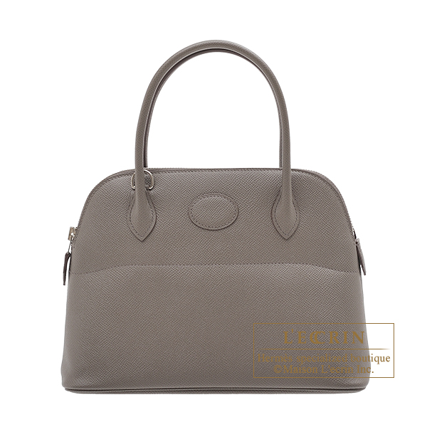 Hermes　Bolide bag 27　Etain　Epsom leather　Silver hardware