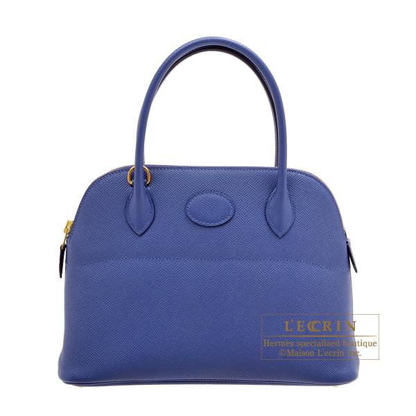 Hermes Birkin 30 Bag Blue Brighton Epsom Gold Hardware