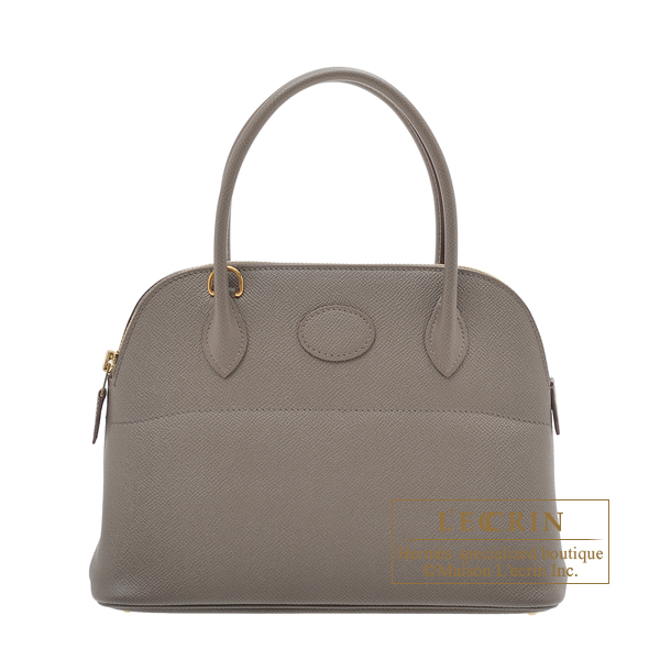 Hermes　Bolide bag 27　Etain　Epsom leather　Gold hardware