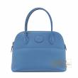 Hermes　Bolide bag 27　Azur　Epsom leather　Silver hardware