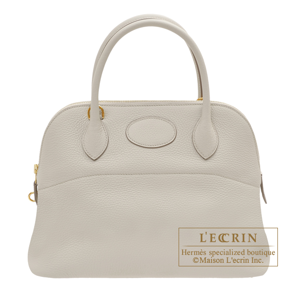 Hermes　Bolide bag 31　Beton　Clemence leather　Gold hardware