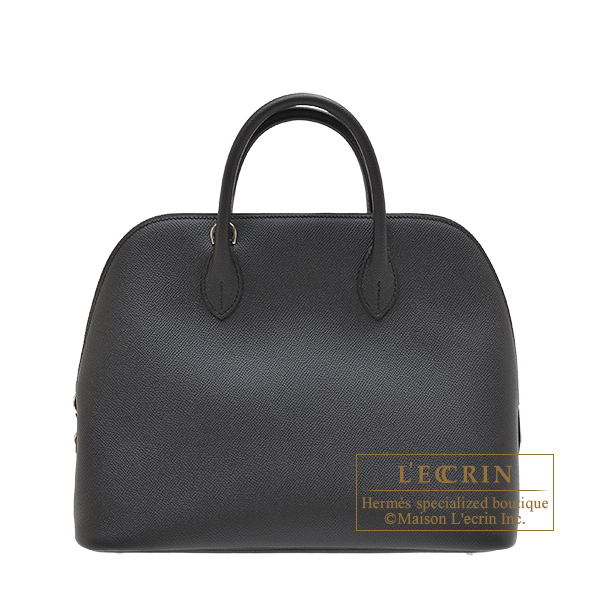 Hermes　Bolide bag 1923 30　Black　Epsom leather　Silver hardware