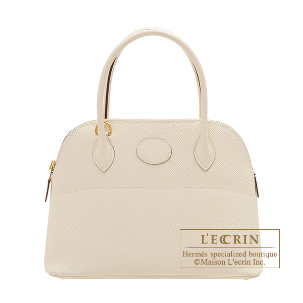 Hermes Bolide bag 27 Nata Epsom leather Gold hardware