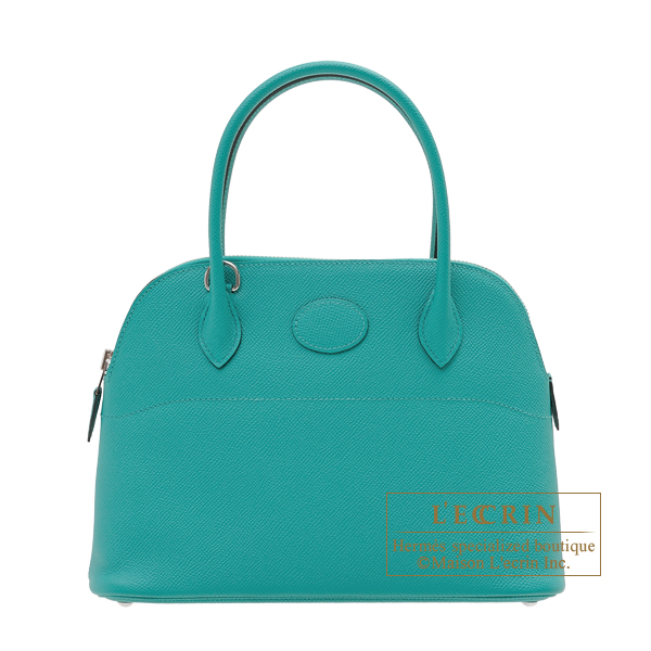 Hermes　Bolide bag 27　Vert verone　Epsom leather　Silver hardware