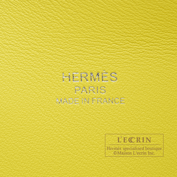 Hermes 1923 Bolide 25 Tricolor Lime, Mauve Sylvestre, and Nata Epsom P –  Madison Avenue Couture