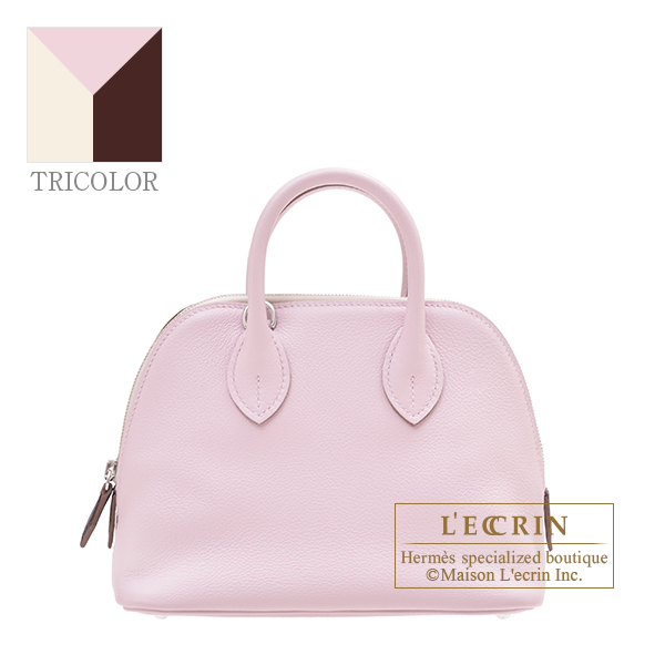 Hermes Bolide 1923 Mini Bag Rose Azalee Evercolor