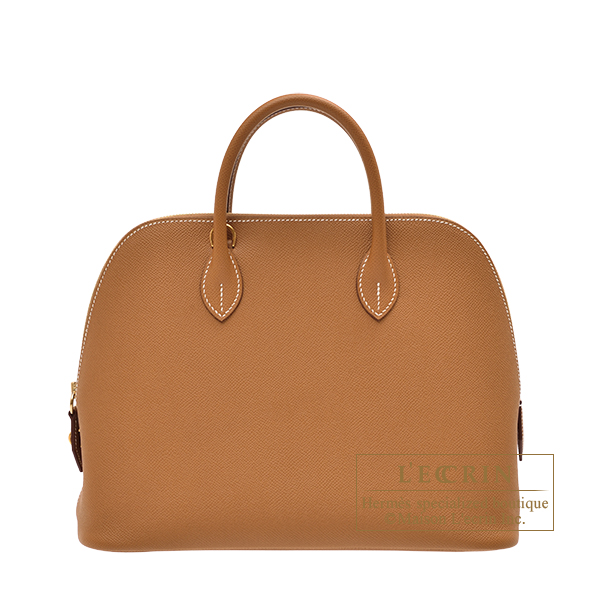 Hermes Bolide bag 1923 30 Gold Epsom leather Gold hardware L