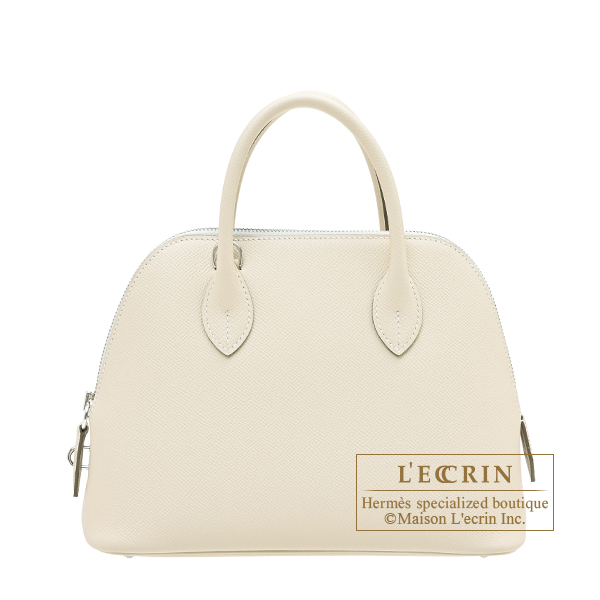 Hermes　Bolide bag 1923 25　Craie　Epsom leather　Silver hardware