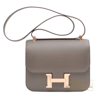 Hermes　Constance 24　Etain　Epsom leather　Rose gold hardware